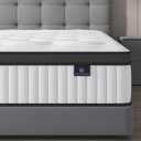 Queen Mattress, 12 Inch Hybrid Mattress in a Box, Memory Foam and Pocket Springs, Fiberglass Free, Soft and Breathable, Medium Firm Feel