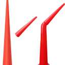 Extra Long Caulk Extension Nozzle for Sausage Caulking Guns | Includes Straight, Curved Tips & Replacement Part - For Kitchen, Bath, Window, Tile Sealing