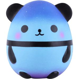 Anboor 5.5" Squishies Jumbo Panda Egg Creamy Candy Ice Cream Slow Rising Scented Kawaii Squishie Animal Toy for Collection,1 Pcs (Galaxy)