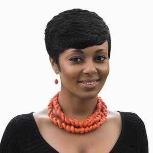 DOcute Short Pixie Cut Wigs for Black Women Short Wigs for Black Women Black Wavy Layered Wigs Short Black Women Wigs (Natural Black)
