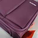 Hanke Underseat Carry On Luggage with Wheels, 17-Inch Small Suitcase Rolling Under Seat Luggage, Lightweight Personal Item Bag with 15.6" Compartment for Overnight & Short Trips, Purple, 17 Inch Underseat Plus
