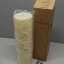 14" x 4" Large Outdoor Candles, Waterproof Flickering LED Flameless Candles with Timer, Battery Operated Candles with Remote Control Realistic Fake Pillar for Patio Porch Lanterns, Ivory 1 Pack