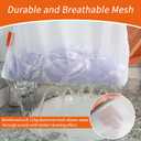 Polecasa Heavy Duty Diamond Mesh Laundry Bags for Delicates – 2 Pack with Sturdy Zipper for Coats, Bed Sheet Lingerie, Baby Clothes – Washing Machine & Dry Safter 24 x 24 Inches(2 XX-Large)