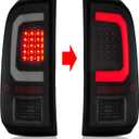 LED Tail Lights Assemble Compatible with1997-2003 Ford F150,1999-2007 Ford F250 F350 Superduty Driver and Passenger Side, Smoke Lens