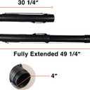 CALPALMY 2-Pack Extendable Poster Tubes Expand from 30.5 to 49 with Shoulder Strap and Handle | Carry Documents, Blueprints, Drawings and Art | Black Portable Durable Round Storage Cases, X-Large