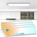 1x4 LED Flat Panel Light Surface Mount 4 Pack,5CCT Selectable,White