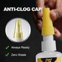 Wood Super Glue 60 Gram Clear Instant CA Glue for Woodworking Wooden Crafts Carpenters & Hobby Models, Heavy Duty Wood Furniture Repair for Chairs, Cabinets Strong All Purpose Cyanoacrylate Adhesive