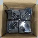 Adjustable Furniture Risers,4Pack Adjustable Bed Risers with Screw Clamp - Heavy Duty Sofa Tables Furniture Risers Fit for Square/Round Furniture Leg Diameter 0.8''-1.6'' (2Inch Black)