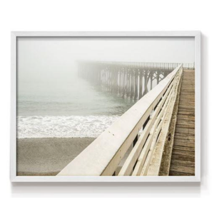 Stupell Industries Ocean Pier Photography White Framed Giclee Art Design by Danita Delimont