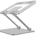 Laptop Stand Ergonomic Laptop Stand Adjustable Height, Aluminium Alloy Notebook Stand Compatible for More Laptops,Silver