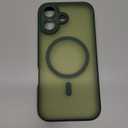 Designed for iPhone 17 Case, Compatible with MagSafe, [Cameratection] [15FT Military Droptection] Shockproof Translucent Matte Anti-Slip Phone Case, 6.3", Alpine Green