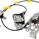 Left Driver Side Rear Door Lock Latch & Cable Compatible with Ford F150 Extended Cab Pickup 2004-2008, Upper and Lower Latches Assembly Replaces # 8L3Z-18264A01-B, 6l3Z-18264A01-B