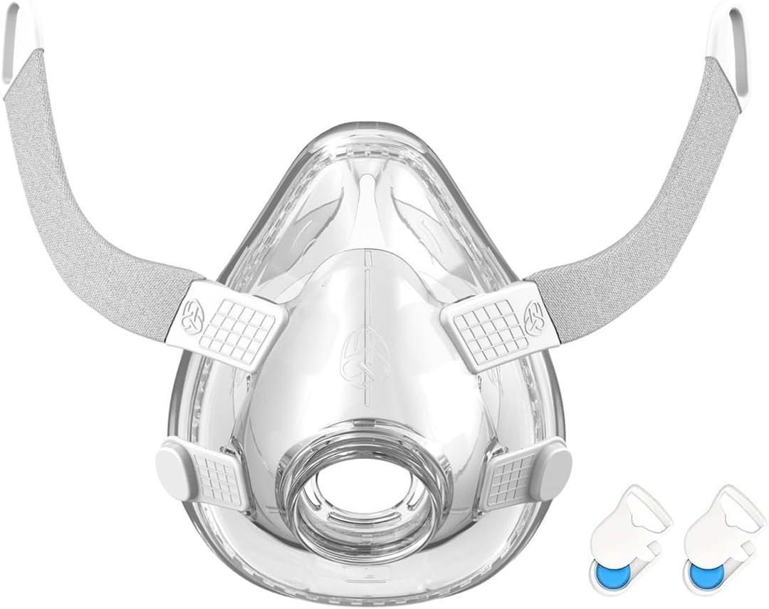 AirFit F20 Mask Cushion and Frame Set - Includes Large Mask Cushion, Frame & Clips - F20 Full Face Masks CPAP Accessories Supplies(L)