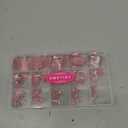 Toe Nail Press Ons, French Tips Toe Press On Nails, 150pcs Square Pre-Designed Soft Gel Thick False Toenail Extension, Berry Pink Full Cover Acrylic for DIY 15 Sizes