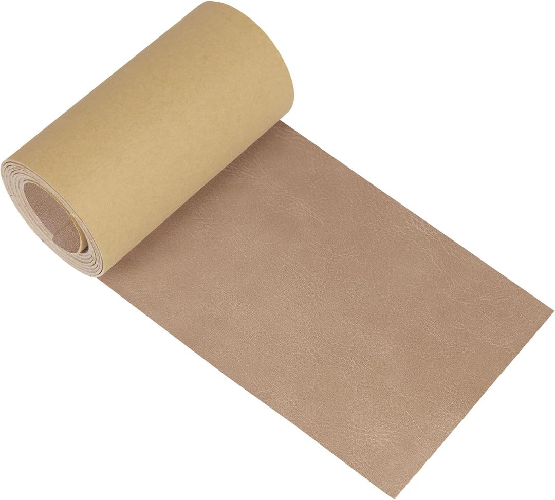NPBAG Leather Repair Patch Kit 4 x 50 Inches, Self-Adhesive Leather Tape Upholstery Vinyl Sticker for Couches, Sofa, Furniture, Car Seats, Bags, Jackets (Crazy Horse)