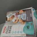 Nuby My Floor Seat - Portable Baby Chair with Soft Foam Cushion, Safety Harness, and High Back Design - 4+ Months - Aqua