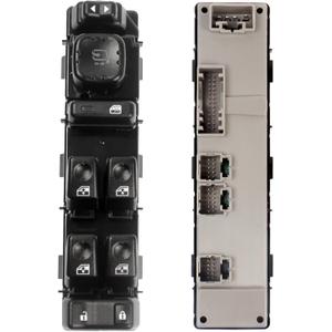 New Upgrade 15883319 Power Master Window Switch with Folding Mirror Control Compatible with 2003-2006 Escalade Avalanche Silverado Suburban Tahoe Sierra Yukon Escalade H2