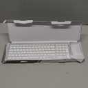 Wireless Keyboard and Mouse Combo, Compact Quiet Wireless Keyboard and Mouse Set 2.4G Ultra-Thin Sleek Design for Windows, Computer, Desktop, PC, Notebook, Laptop-Silver White