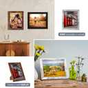 2 x LANDNEOO 8x10 Picture Frame, 4 Pack Woodgrain Wider Frames, Display Pictures 5x7 with Mat or 8x10 Without Mat, Picture Frames Collage Wall Decor or Table Top Display, Multicolour