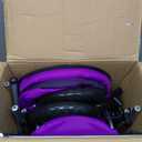 Bayer Design Baby Doll Pram Combi Grande Set - Purple - Modern Convertible Doll Stroller with Removable Carrycot