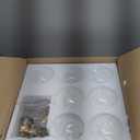 Semi Flush Mount Chandelier Gold Close to Ceiling Light Fixtures Modern Bubble Ball Glass Chandelier Mid Century Ceiling Pendant Light 17.72in 13 Globe for Bedroom Foyer Living Room Kitchen Island