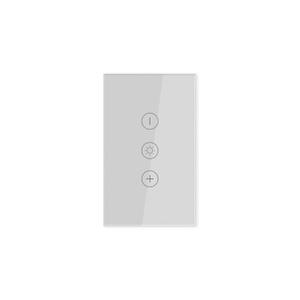 Smart Dimmer Switch,4.65 X 2.83 X 1.34 Inches,Need Neutral Wire,2.4GHz,Tuya/Smart Life App/Alexa,Tempered Glass Panel,Grey