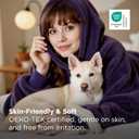 Bedsure Wearable Blanket Hoodie Gifts for Women, Warm Cozy Giant Hoodie Blanket Oversized Sweatshirt Present for Mom Wife GF Men Adult, Dark Purple (Standard)