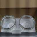 KOOK SET OF 2 GLASS STORAGE CONTAINERS WITH AIRTIGHT LIDS – PANTRY & BATHROOM JARS WITH CHALK & LABELS, 1/2 gallon