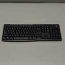 Logitech MK270 Wireless Keyboard and Mouse Combo for Windows, 2.4 GHz, 8 Multimedia Keys, PC, Laptop, Wireless Keyboard Compact Mouse Combo - Black (1 Pack)