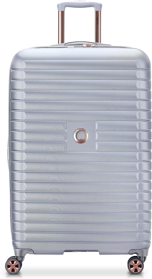 DELSEY Paris Cruise 3.0, 28 Inch Checked-Large Luggage, Platinum
Expandable Suitcase, Hardside, Lightweight 100% Polycarbonate, Dual-Density Spinner Wheels, TSA Lock
