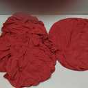 Gute Chair Seat Covers, Dining Room Chair Seat Covers with Ties, Stretch Solid Chair Covers Protectors for Dining Room Kitchen Chairs (4 Pcs, Wine Red)