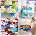 Zonon 1000 Counts Cupcake Liners for Baking Liners Paper Cupcake Wrappers Bulk Cup Cake Cases Muffin Baking Paper Cups for Candy Cooking(Blue,1.18 Inch-Mini Size)