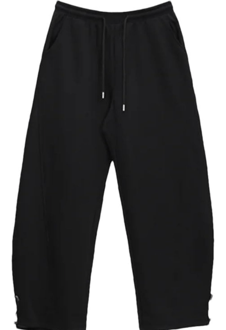 Women's SLLEVEN Pants Elastic Waist Loose Fit Full Length Spliced Jazz Dance Casual Trousers, XL