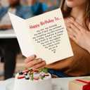 6 x Romantic Birthday Card for Wife from Husband, Funny Boyfriend Birthday Card for Girlfriend, Unique Wife Birthday Gift Ideas from Him (HZ-011)