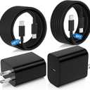 25W Super Fast Charger Type C for Samsung Galaxy S25/S24/S23 Ultra,USB C Android Phone Charger with 6FT/10FT Type C Cords for Galaxy S25/S24/S23+/S22 Plus/S20,iPhone 17/16/15 Pro Max