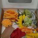 TINGE TIME Fake Flowers Artificial Flowers Peonies Bulbous Chrysanthemum Daisy Hydrangea Sunflower Violets Dahlia Daffodils Epiphyllum Orchid Cherry Blossom Camellia Leyaron (Rainbow Colorful)