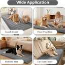 OstepDecor Washable Couch Cover for Dogs, Thick Pet Friendly Sofa Covers, Soft Couch Protector, Paw Cart Sofa Slipcovers, Cushion Protector for Leather, Sectional, Loveseat (27.6" x 82.7", Dark Grey)