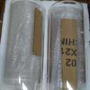 Glass Ribbed Cylinder Vases Pack of 2, 8 Inch Tall Clear Flower Vases in Bulk, Hurricane Floating Candle Vases for Party Home Decor
