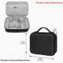 GEEKRIA Numeric Keypad Carrying Case, Compatible with Keychron Q0 Max / Q0 Plus, Portable Number Pad Bag (Dark Grey)