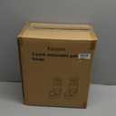 Automatic Dog Cat Feeder and Water Dispenser Gravity Food Feeder and Waterer Set with Pet Food Bowl for Small Medium Dog Puppy Kitten, Large Capacity 1 Gallon x 2(Grey)