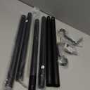  Window Curtain Rod - End Cap Style Design