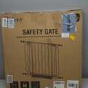 29"-40" Baby Gate for Stairs, Auto Close Stroller Friendly Dog Gate Indoor for Doorways, Pressure Mounted Baby Gate, Easy Walk Through Gate for Children & Pets, Brown (29-40"Wide, 28"Tall)