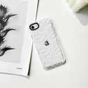 NITITOP Compatible for iPhone SE 2020 / SE 2022/7 / 8 Case Cute Clear for Women Girl Flower Floral Ultra Slim Crystal Shockproof Soft TPU Anti-Yellow Protective Phone Cover - White