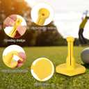 6 x Premium Rubber Golf Tees for Hitting Mats, Unbreakable Golf Mats Tee for Driving Range, Excellent Durability and Stability Opening Rubber tees, Golf Accessories, Golf Gift