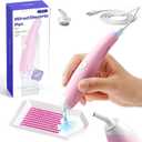 Caydo Wired Electric Diamond Painting Pen (Plug-in Use), E-Painter for Diamond Painting - Ergonomic Vacuum Tool with 2-Tips, Diamond Art Accessories Tools for Setting Diamonds Without Wax (Pink)