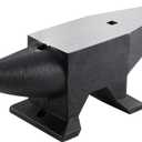 VEVOR Cast Iron Anvil, 86 Lbs Single Horn Anvil with Large Countertop and Stable Base, High Hardness Rugged Round Horn Anvil Blacksmith, for Bending, Shaping