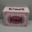 Ciaell 175 PCS Red Scalloped Plastic Plates with Gold Trim - Red Plastic Silverware with Handle - Fancy High-End Dinnerware Sets for Wedding & Party