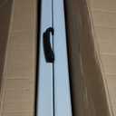 SUPER DEAL 8FT Folding Picnic Table for Indoor Outdoor, Portable Fold-in-Half Plastic Dining Camping Party Table with Carrying Handle (95"x30", White)