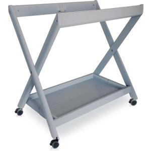 Bassinet Stand, Compatible with UPPAbaby Bassinet 2015 and Later Accessories, One-Step Open & Close, Pine Wood, Grey