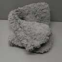 Disolla Toilet Mat 22x24 Grey - Non Slip Fluffy U-Shaped Contour Rug, Ultra-Soft Plush Toilet Floor Mat, Absorbent & Machine Washable